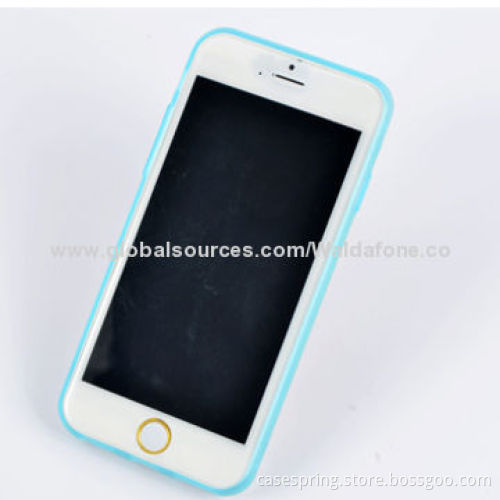 TPU & PC case for iPhone 6, transparent TPU soft shell, luminous PC shell